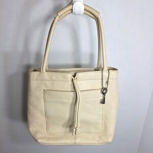 Fossil Women's Hand Bag Leather Cream Color #75082